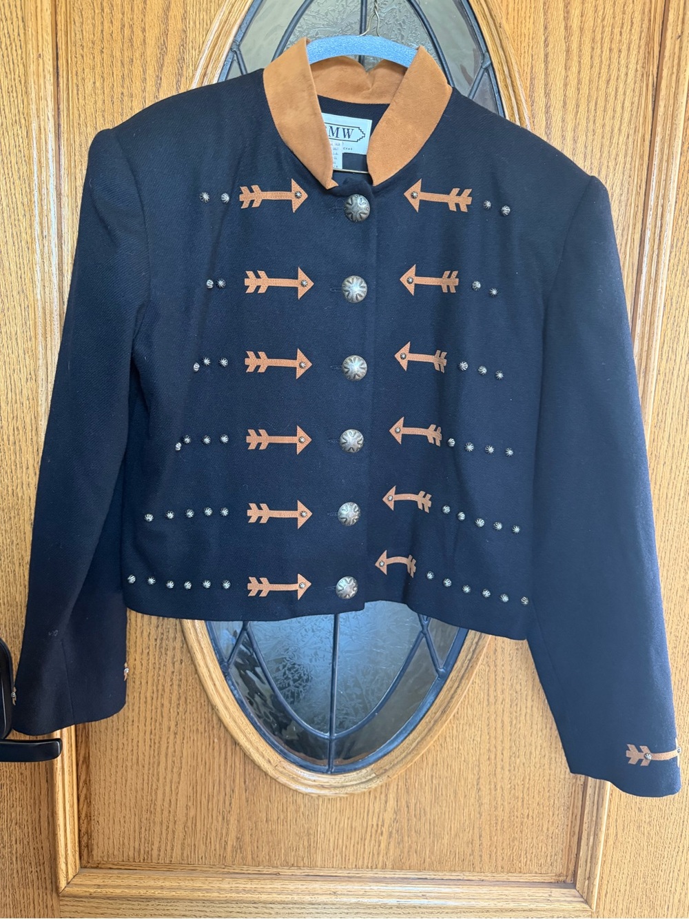 Vintage BMW Designs Wool Western Jacket Studded Women’s Medium